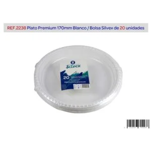 Plato premium 20u. Blanco 170mm