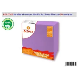 Servilletas lila 40x40 premium