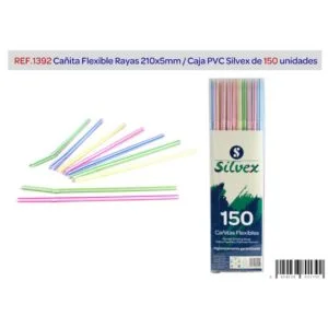 Cañita flexible rayas