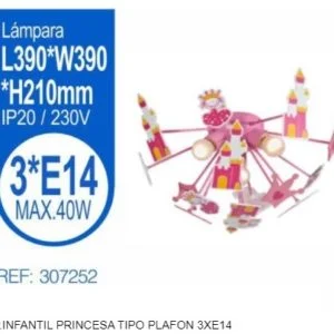 Lámpara  infantil princesa