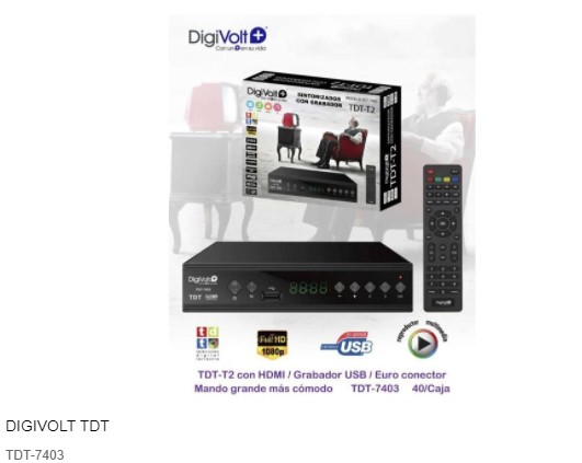 TDT-T2 Decodificador Digital para TV usb PB-48T2