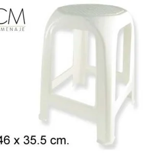 Taburete grande blanco