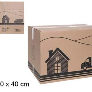 Caja cartón multiusos 60x40x40cm.
