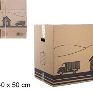 Caja cartón multiusos 60x40x50cm.