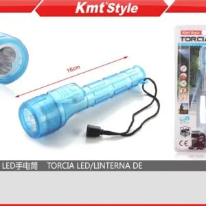Linterna LED azul 16cm.