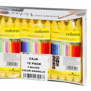 Esencial bujía amarillo(pack de 4 ud)