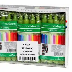 Esencial bujía verde (pack de 4 ud)
