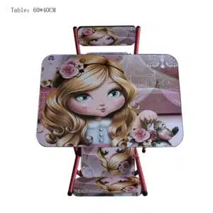 Mesa con 2 sillas Niña rizos