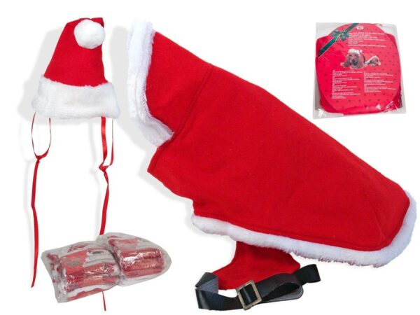 Disfraz santa calus para perro