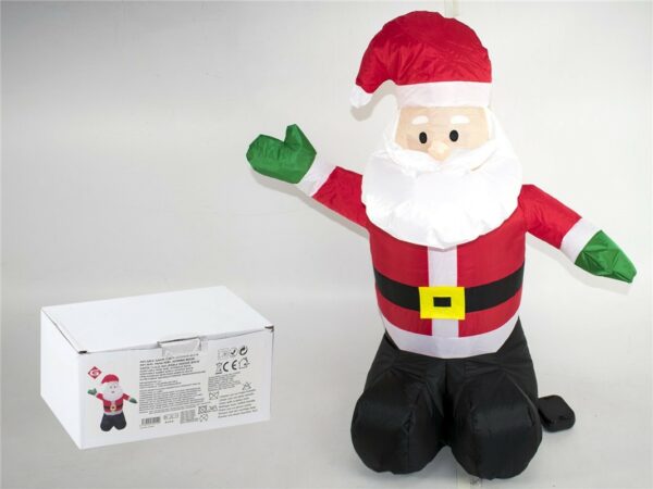 Inflable santa claus interior 80cm pilas