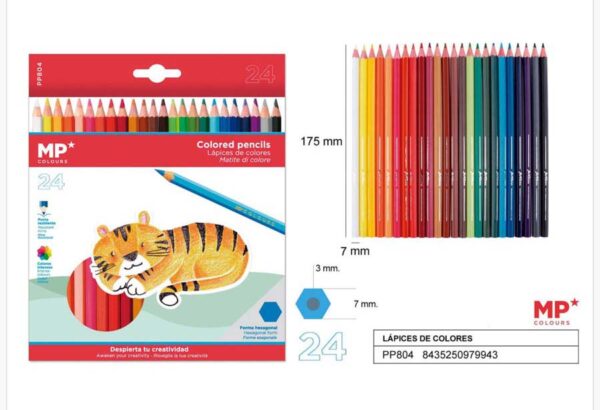 Lapices de colores 24u.