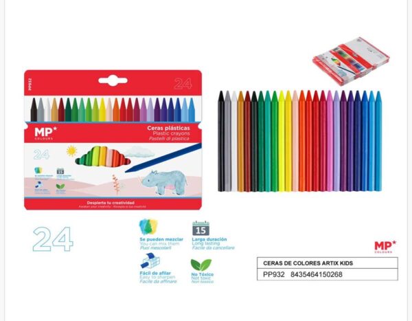 Ceras de colores Kids 24u.