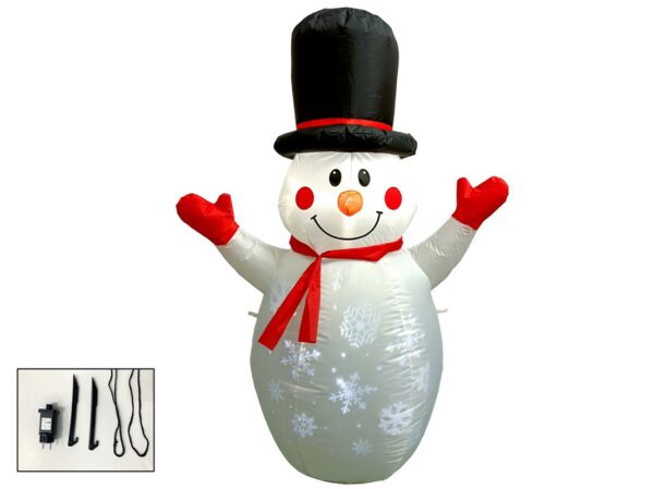 Muñeco de nive hinchable ext. Dec. 120cm
