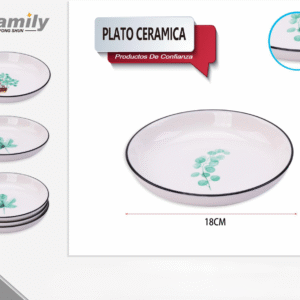 Plato Ceramica 18*3.4Cm