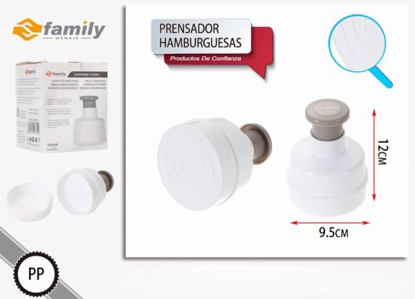Prensador Hamburguesas