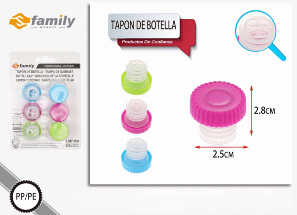 Tapon De Botella 6Pcs