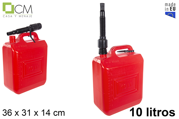 Garrafa Multi 10L Rojo C/Tap+Mang