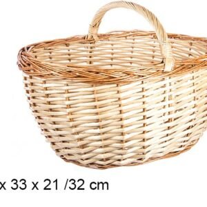 Cesta Mimbre Cadiz Bicolor Baja