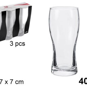 Pack 3 Vasos Cristal Cerveza