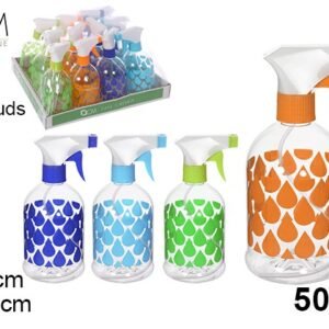 Botella Pltico Campana Decoraci Gotas Pulverizador 500 ml