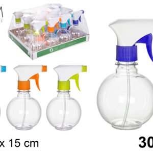 Botella Pltico Bola Con Pulverizador Color Surtido 300 ml