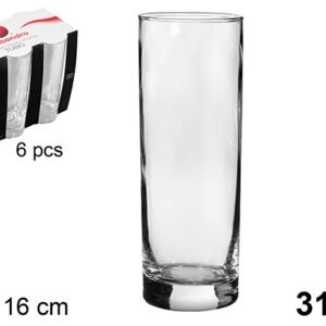 Vaso Cristal Tubo 310 ml x6