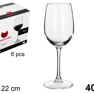 Copa Cristal Vino King 400 ml x6U