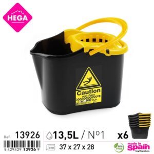 Cubo Fregona Star Bricohega Rectangular 13,5 L