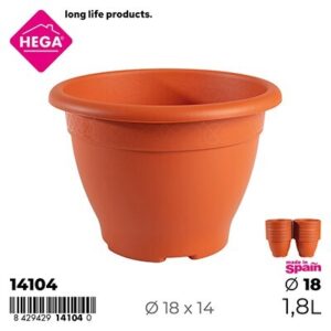 Maceta Aura Redonda Ø 18 cm