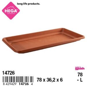 Plato Hortensia Rectangular 78 cm