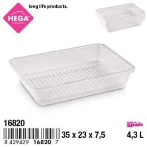 Descongelador Turin Rectangular con Rejilla 4,2 L