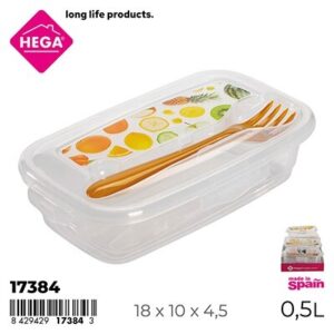 Fiambrera Paris Rectangular IML Frutas y Verduras