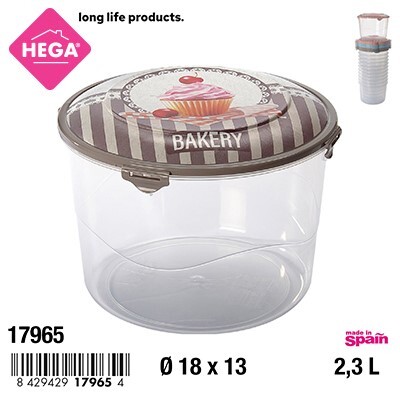 Fiambrera Moscu Redonda IML Bakery 2,3 L