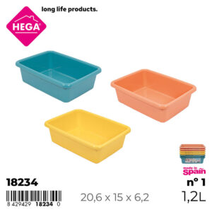 Bandeja Multihobby Rectangular 1,2 L