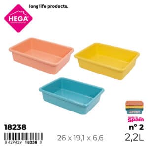 Bandeja Multihobby Rectangular 2,2 L