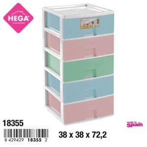 Cajonera Eiffel Modular 5 Cajones