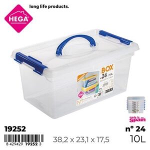Caja New Box con Cierres y Asa Blue Reflex 10 L