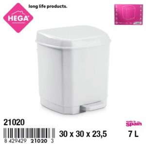 Cubo Michigan Cuadrado con Pedal 7 L